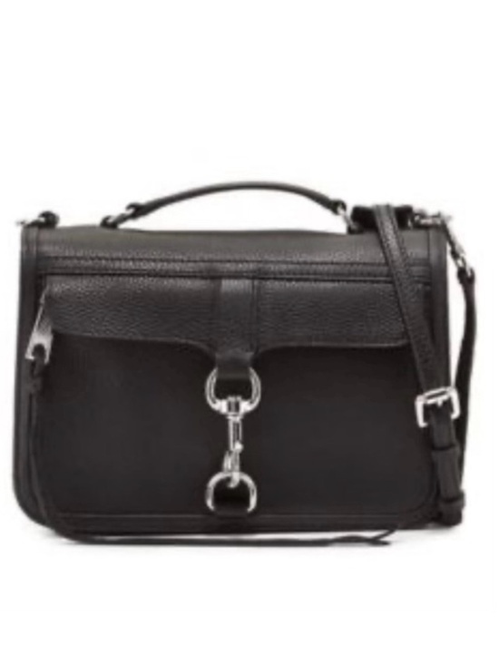 Rebecca Minkoff Handbags - REBECCA MINKOFF Bowery Top Handle Leather Crossbody Bag Black Tailored Handbag